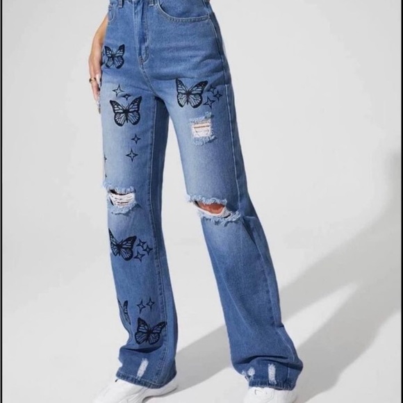 Butterfly jeans 🦋 size 6 - Picture 2 of 3